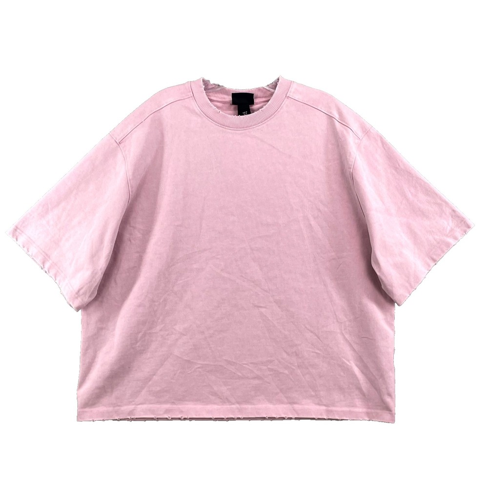 H&M Boxy T-Shirt Mens Medium Pink Oversized Fit Dropped Shoulders Skate Gorpcore